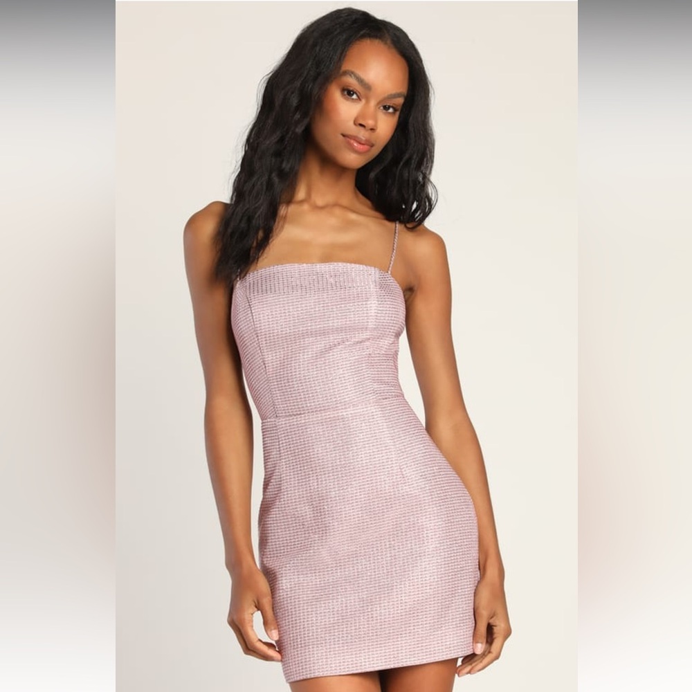Earned you win metallic lace up mini dress - lulus